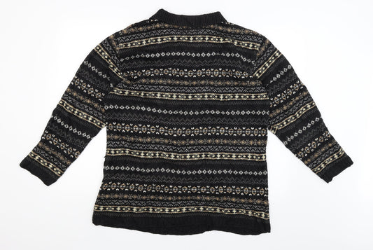 Camelot Mens Black Pullover Jumper Size L