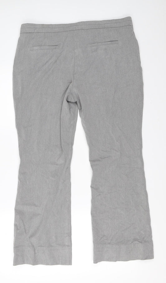 Marks and Spencer Womens Grey Trousers Size 16 L27 in