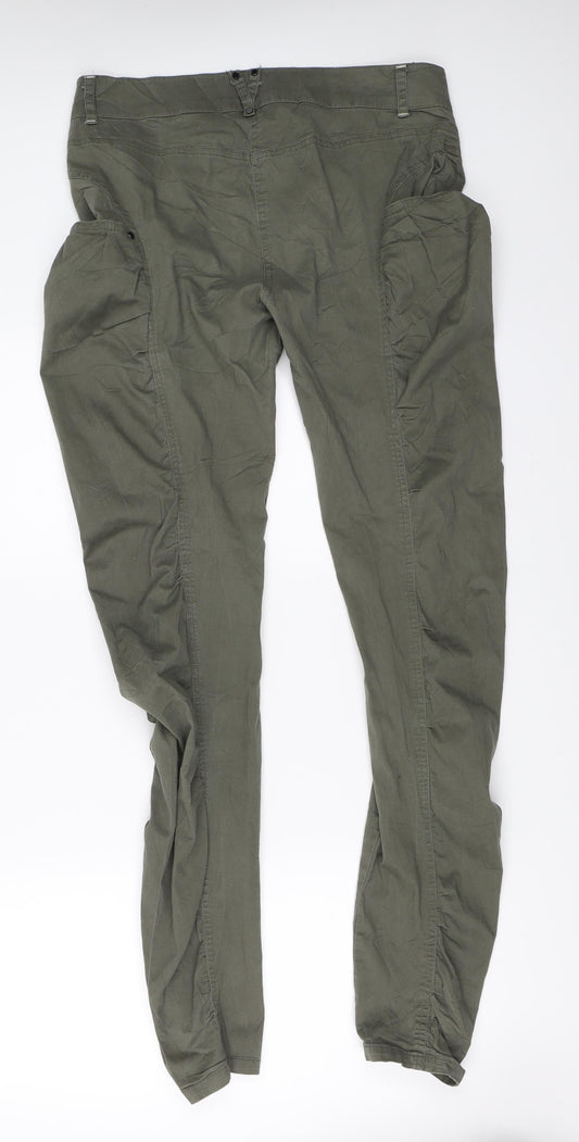 Lola Espelela Womens Green Trousers Size 40 L32 in