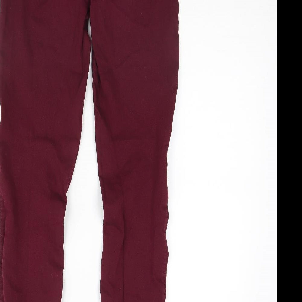 Denim & Co. Womens Purple Denim Jegging Jeans Size 6 L29 in