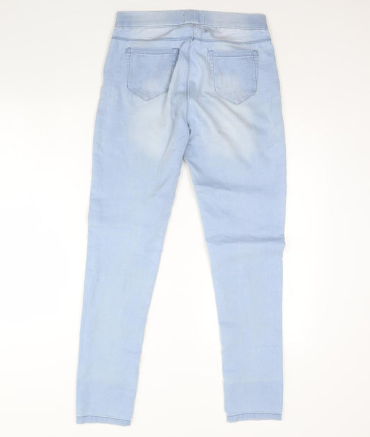 Peacocks Womens Blue Denim Skinny Jeans Size 12 L28 in