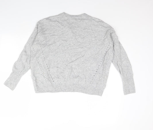 Topshop Womens Grey Pullover Jumper Size 8