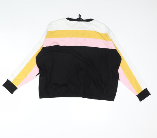 New Look Womens Black Pullover Jumper Size L