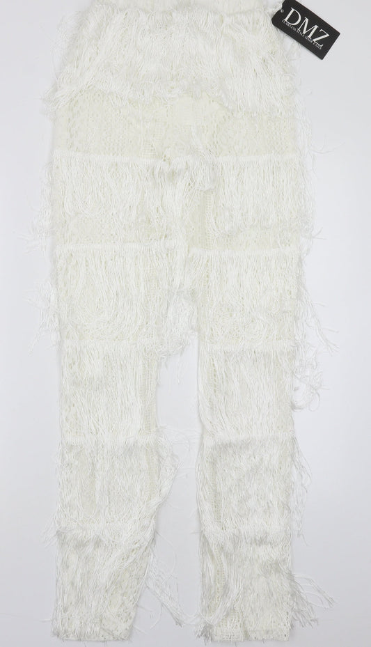 DMZ Womens White Trousers Size S L32 in