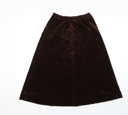 Butte Knit Womens Brown Swing Skirt Size 14