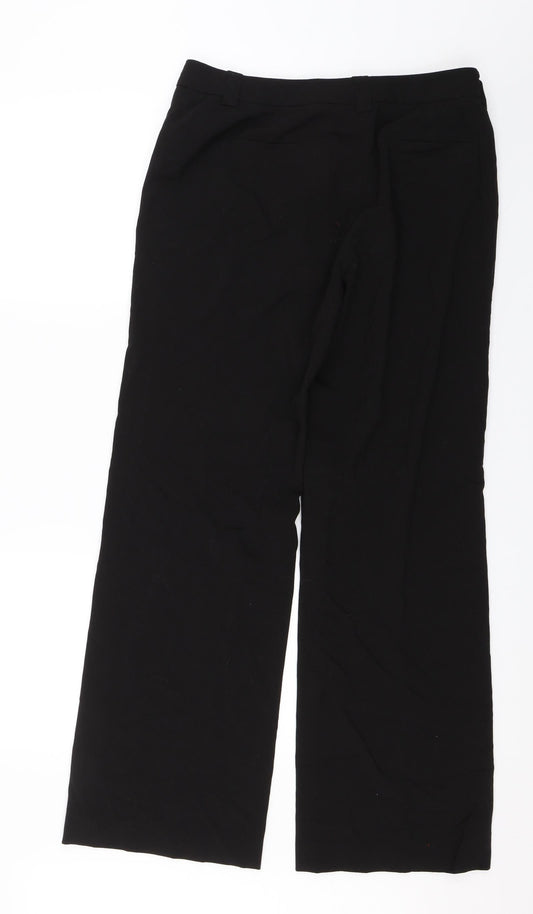 Larry Levine Womens Black Dress Pants Trousers Size 8 L29 in
