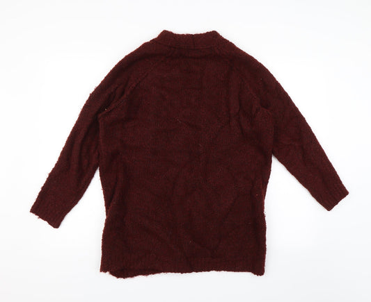 New Look Womens Red Cardigan Jumper Size S