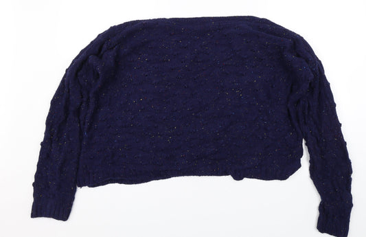M&Co Womens Blue Pullover Jumper Size L