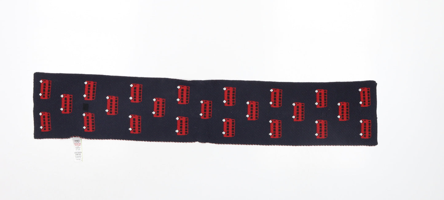 M&S Boys Blue Scarf One Size