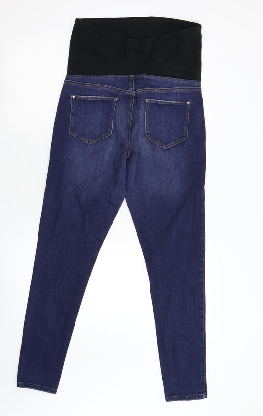 F&F Womens Blue Denim Skinny Jeans Size 12 L29 in