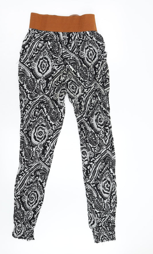Lily & David Womens Multicoloured Geometric Dress Pants Trousers Size 14 L30 in