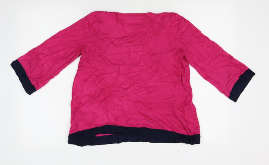 M&S Womens Pink Pullover Jumper Size 12