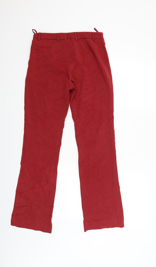 Clothes Womens Red Chino Trousers Size 10 L38 in