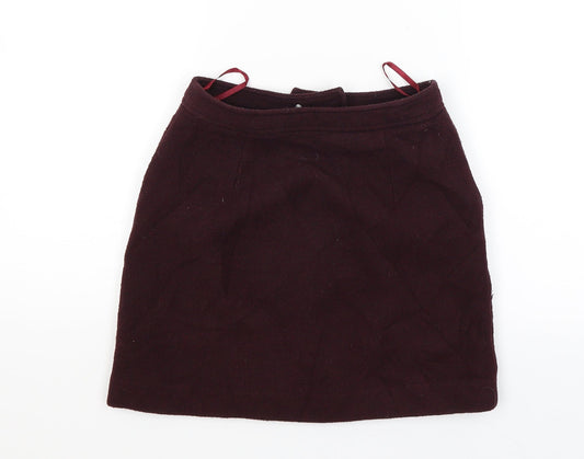 New Look Womens Red Straight & Pencil Skirt Size 6