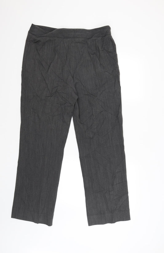 CC Womens Grey Trousers Size 14 L29 in