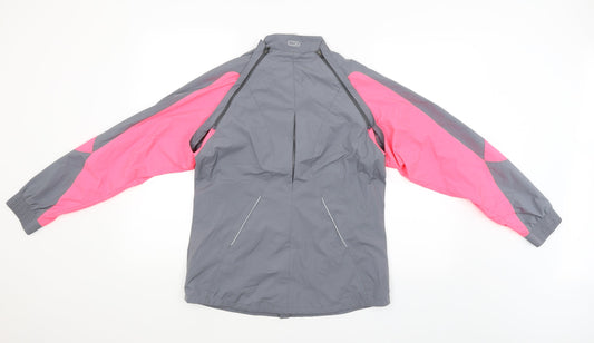 Kalenji Womens Grey Windbreaker Poncho Size 12 - detachable sleeves