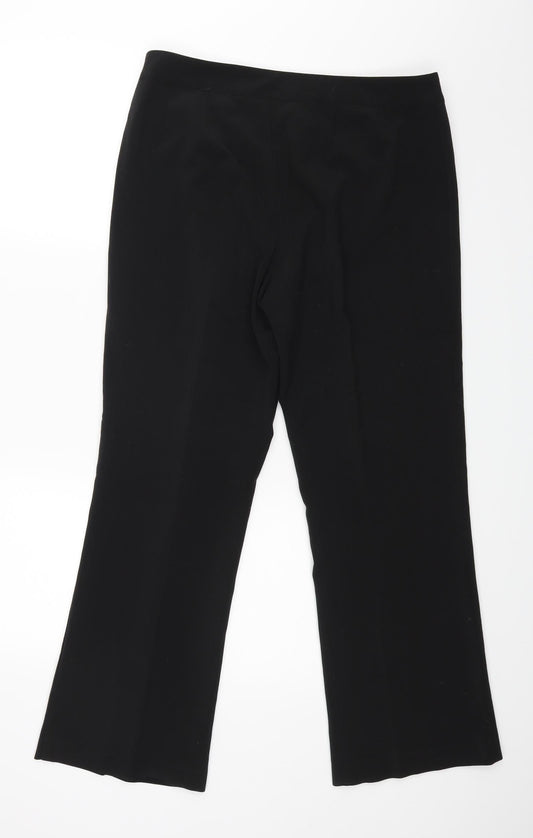 Mia Moda Womens Black Dress Pants Trousers Size 12 L27 in
