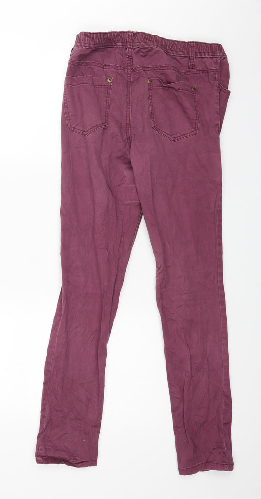 Rainbow Womens Purple Trousers Size 10 L26 in