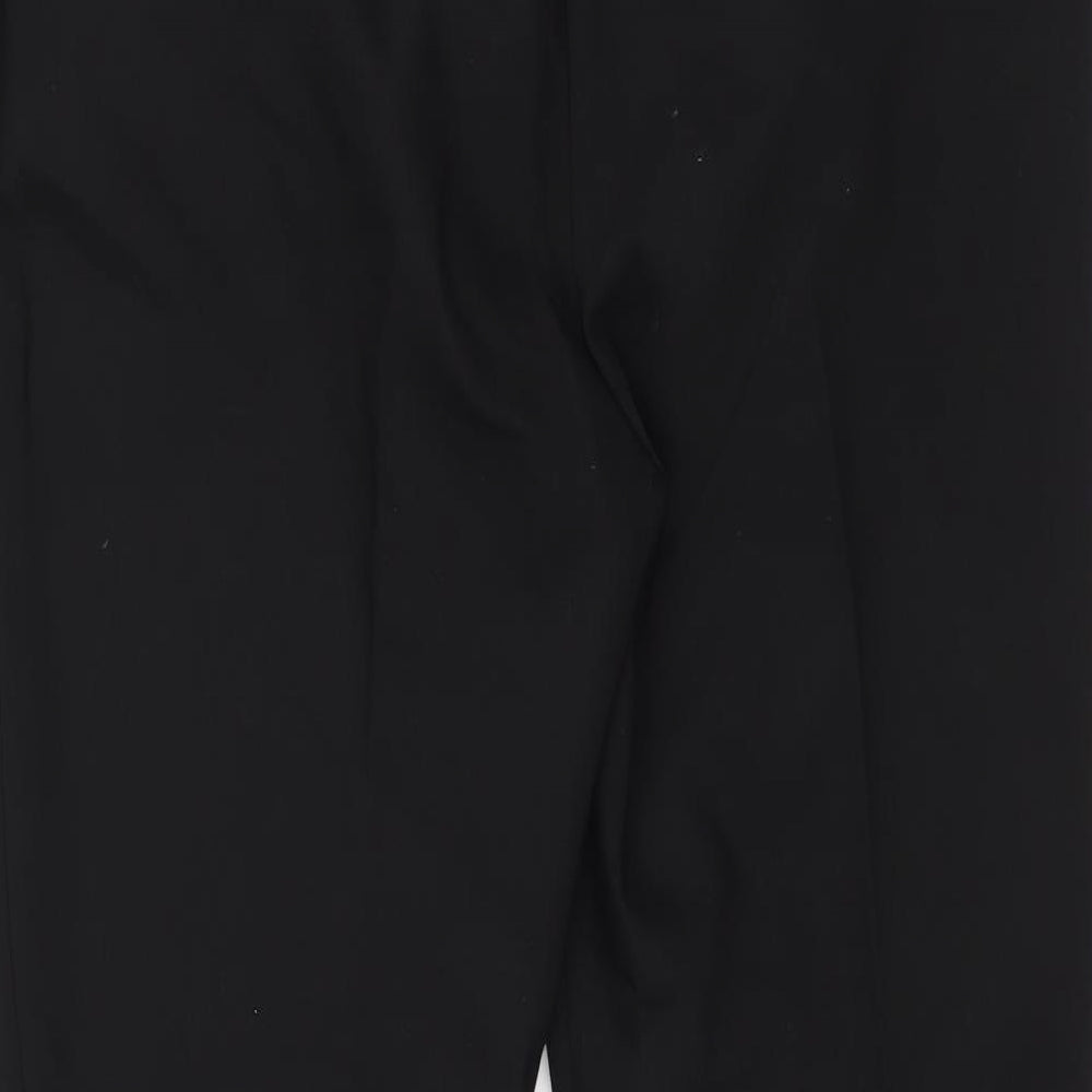 Brand and care label for Papaya women’s black dress pants trousers, size UK 14, 24-inch leg