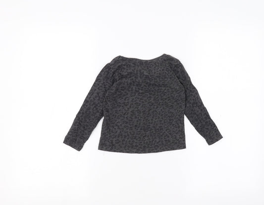 Primark Girls Black Basic T-Shirt Size 2-3 Years