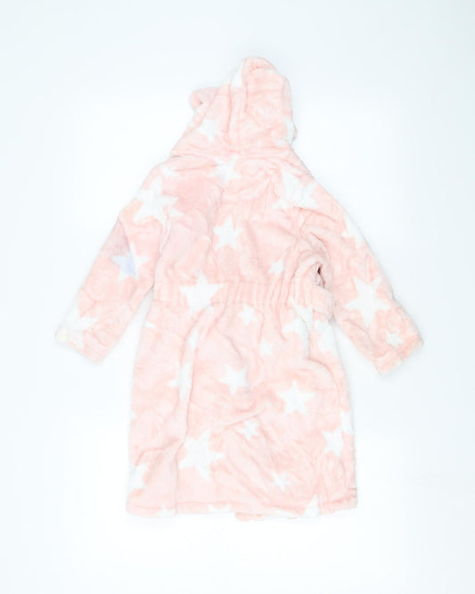 Marks and Spencer Girls Pink Solid Cami Robe Size 3-4 Years