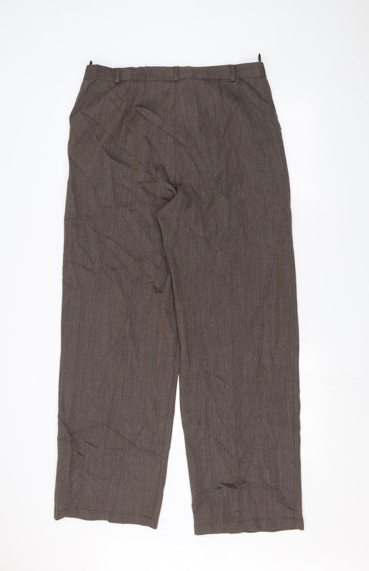 Dialogue Womens Brown Trousers Size L L28 in