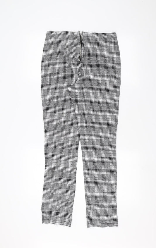 H&M Womens Grey Trousers Size S L26 in