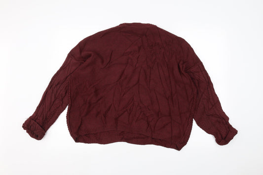 sweete Womens Red Pullover Jumper One Size
