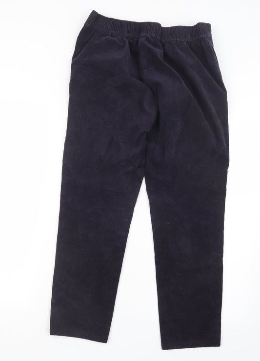 Marks and Spencer Womens Purple Velvet Trousers Size 10 L24 in