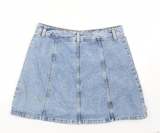 Divided by H&M Womens Blue Denim Straight & Pencil Skirt Size 12