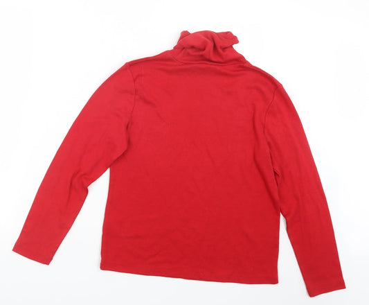 Emreco Womens Red Knit Pullover Jumper Size 14