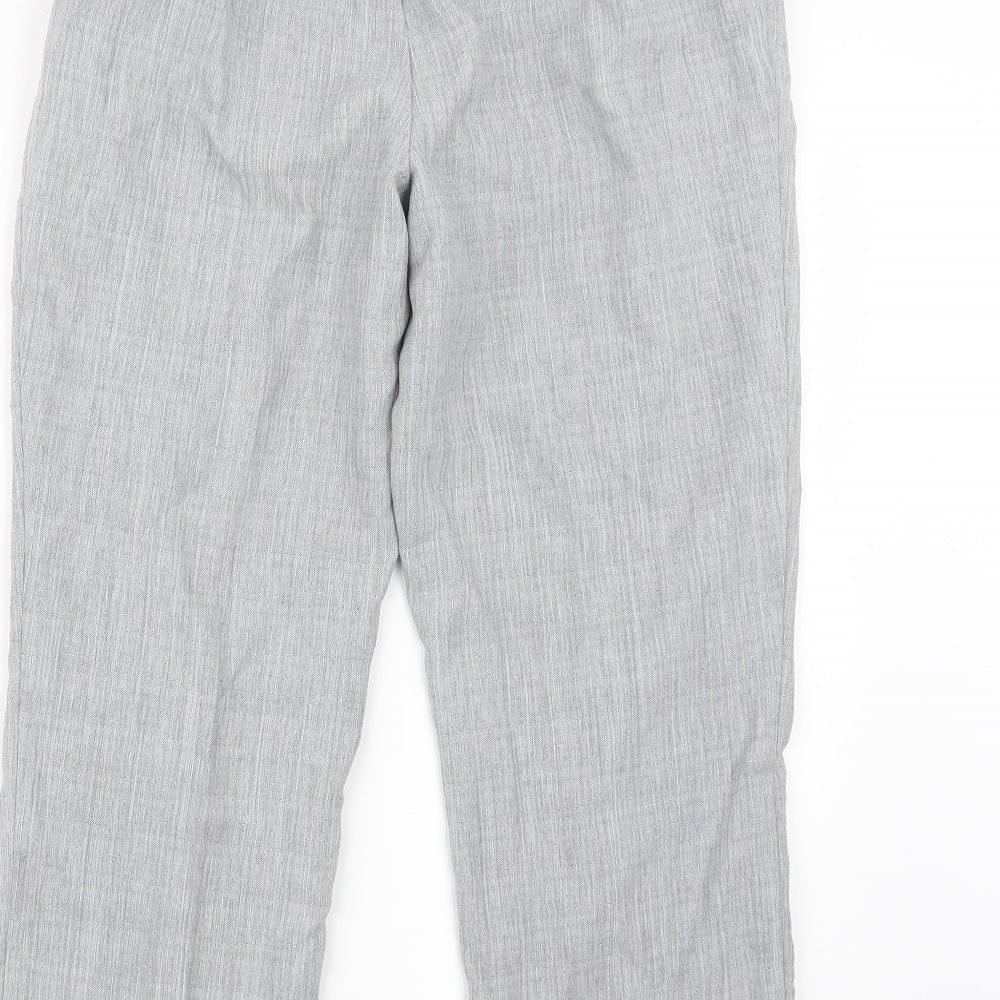 Marks and Spencer Womens Grey Trousers Size 12 L24 in