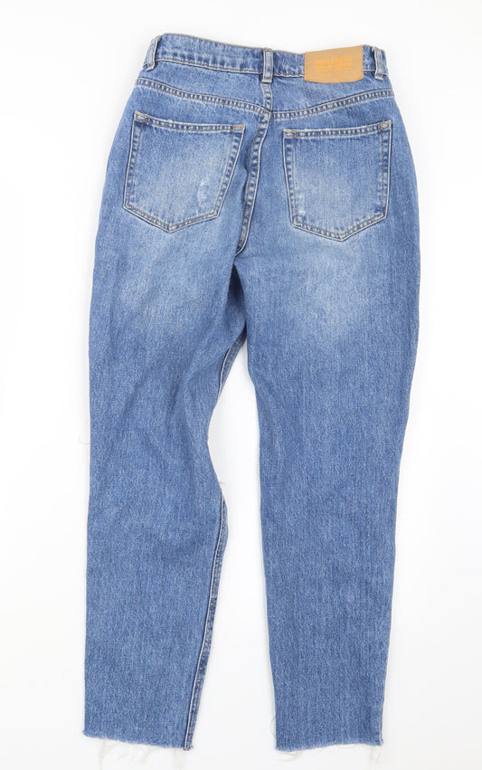 Pull&Bear Womens Blue Denim Mom Jeans Size 6 L26 in