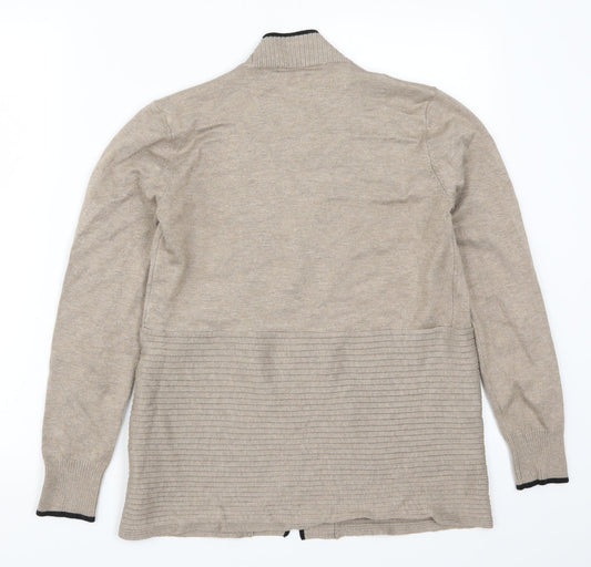 Retrology Womens Brown Rayon Cardigan Jumper Size S