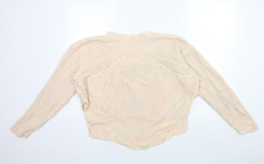 Topshop Womens Pink Knit Pullover Jumper Size S