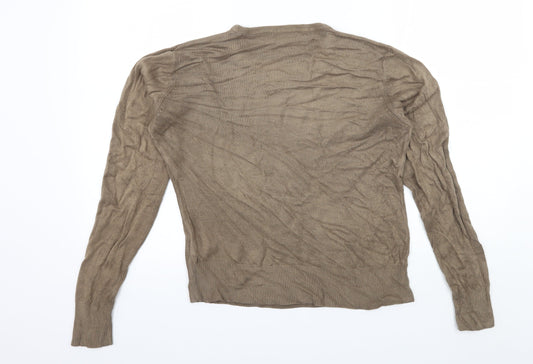 Preworn Womens Brown Knit Pullover Jumper Size L