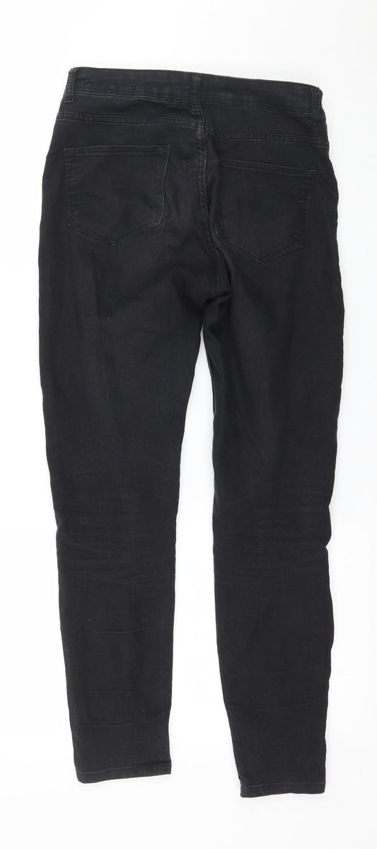 Bershka Womens Black Denim Skinny Jeans Size 8 L25 in