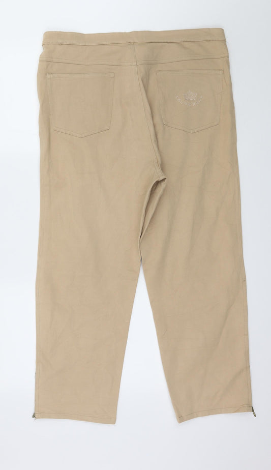 Laura Kent Womens Brown Denim Straight Jeans Size 36 in L25 in