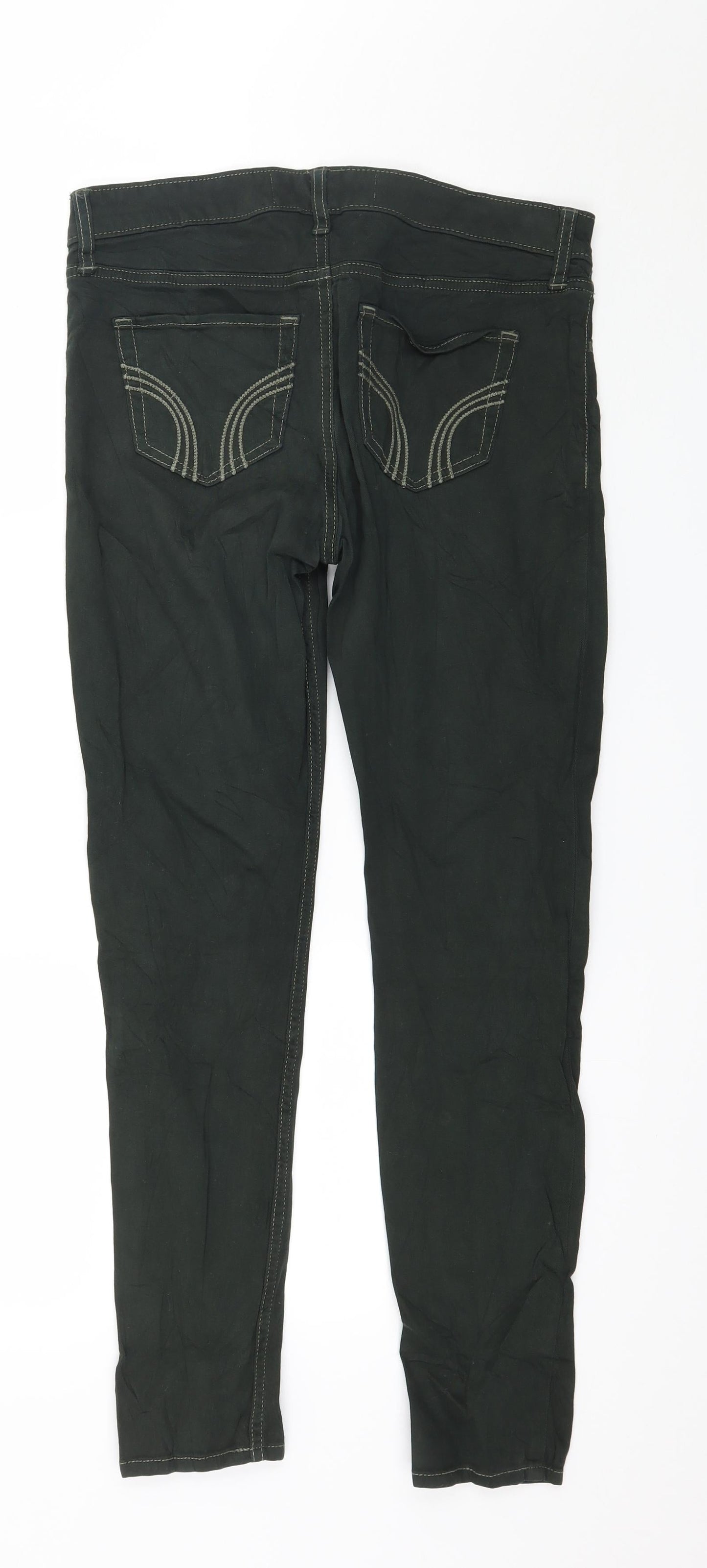 Hollister Womens Green Denim Skinny Jeans Size 27 in L29 in