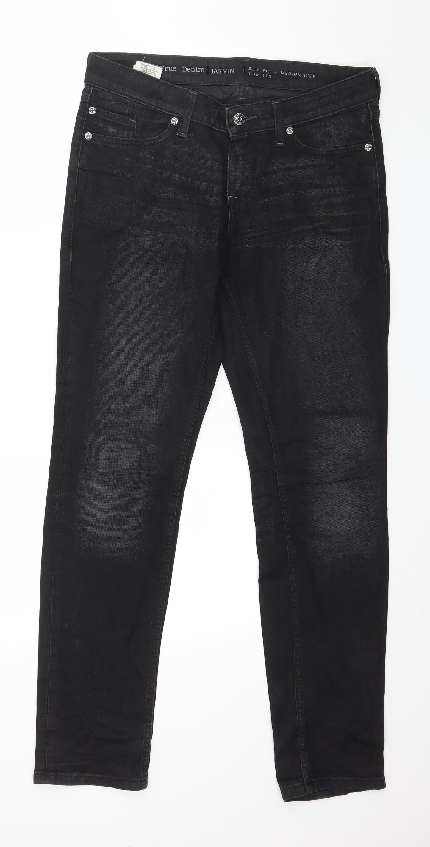Mustang Mens Black Denim Skinny Jeans Size 28 L30 in
