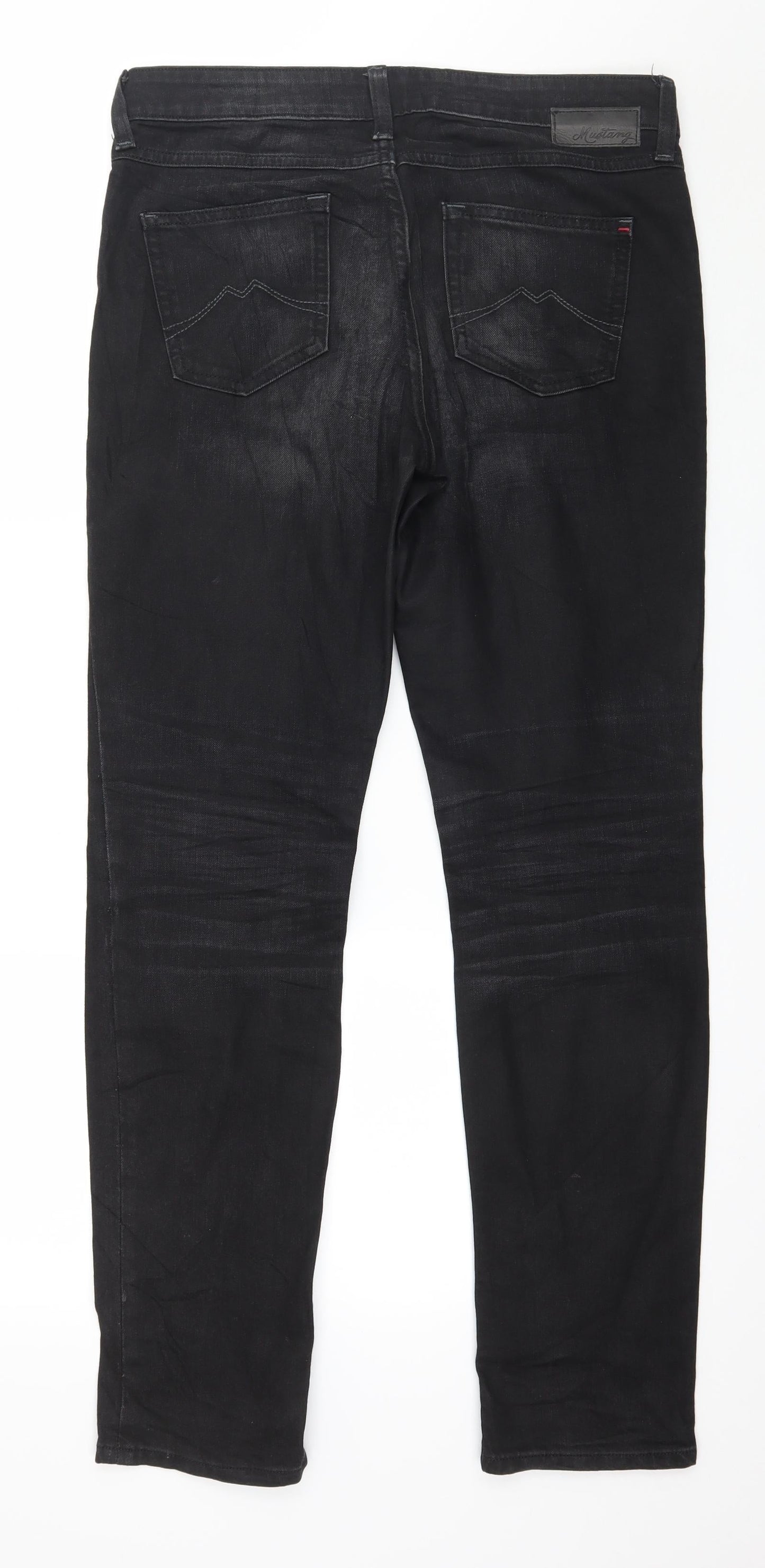 Mustang Mens Black Denim Skinny Jeans Size 28 L30 in