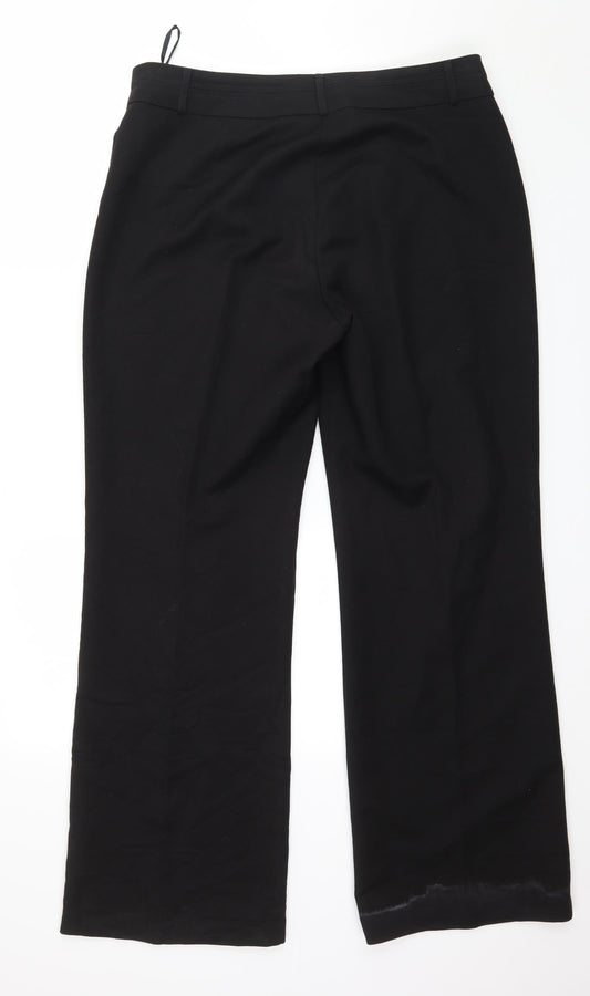 Bonmarché Womens Black Trousers Size 14 L29 in