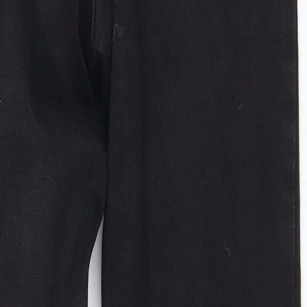 Brand and care label for Denim & Co. women’s black denim skinny jeans, size UK 10, 29-inch leg
