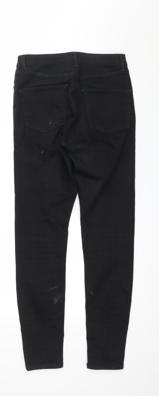 Topshop Womens Black Denim Skinny Jeans Size 28 in L32 in
