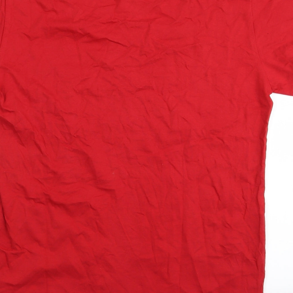 Board Angels Womens Red Solid Top Pyjama Top Size 16