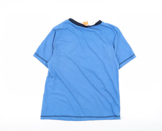 DISPICABLE ME Boys Blue Solid Pyjama Top Size 10-11 Years