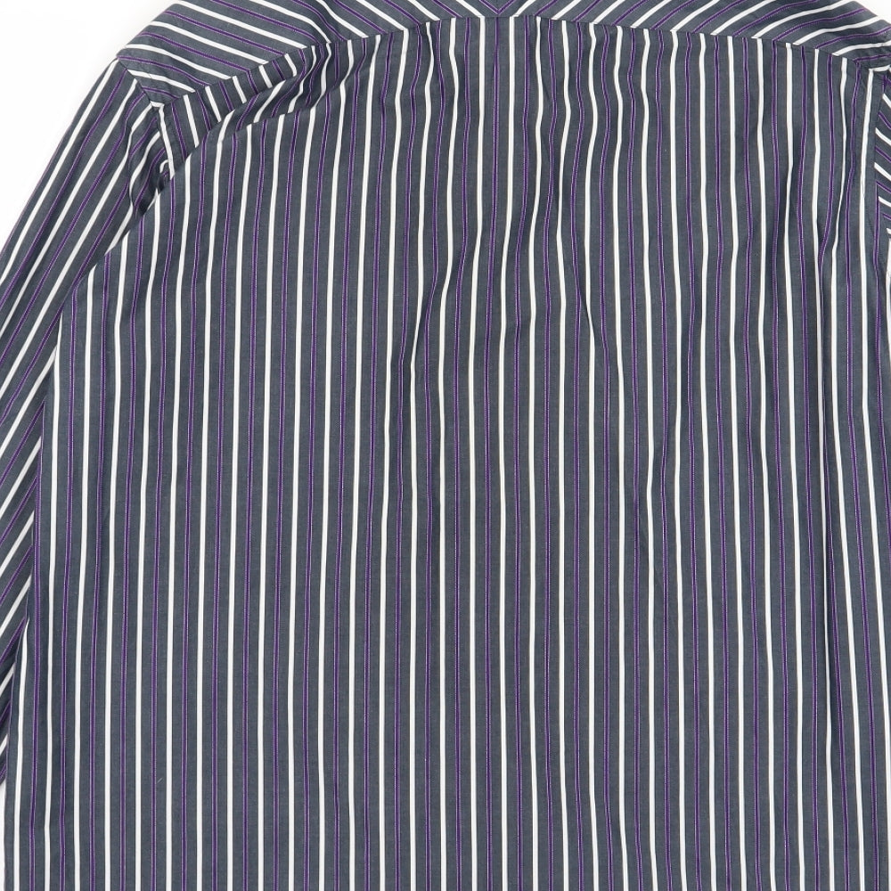 Blue Harbour Mens Multicoloured Striped Button-Up Size M