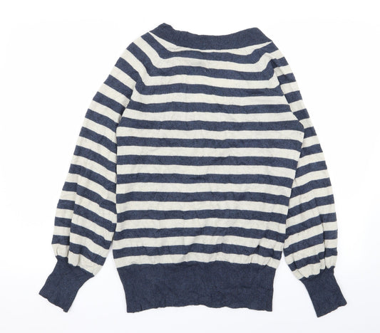 Dorothy Perkins Womens Multicoloured Striped Pullover Jumper Size 10