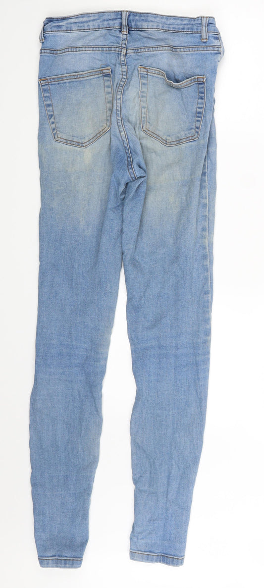 Denim Co. Womens Blue Denim Skinny Jeans Size 10 L29 in