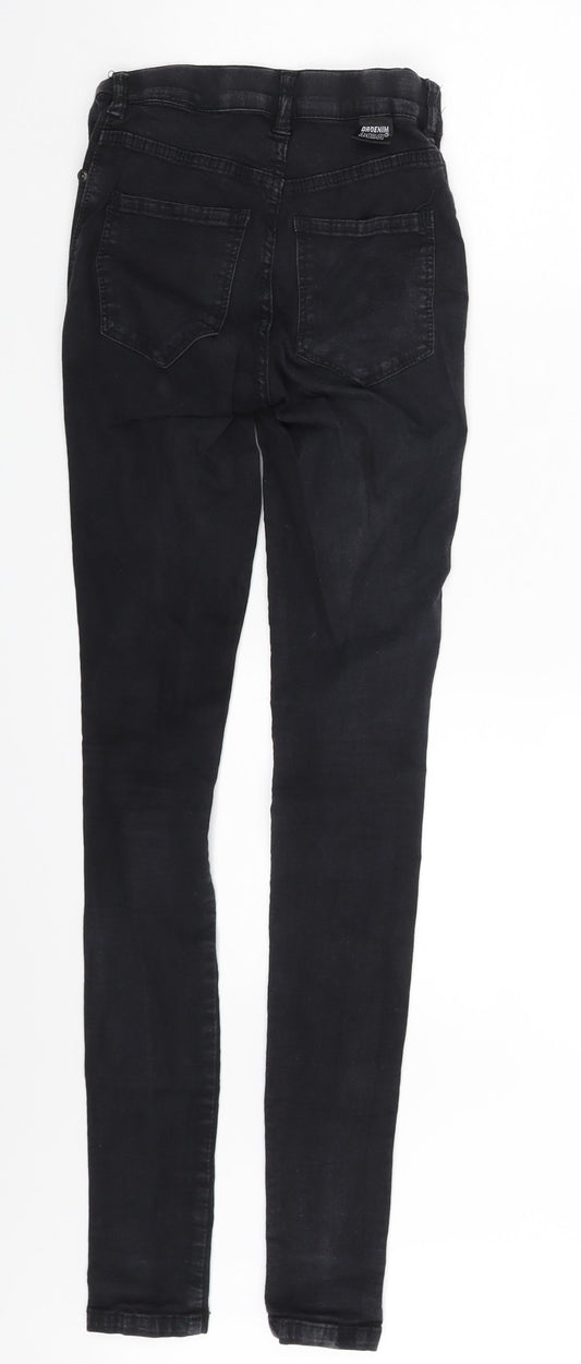 DrDenim Womens Black Denim Skinny Jeans Size XS L29 in